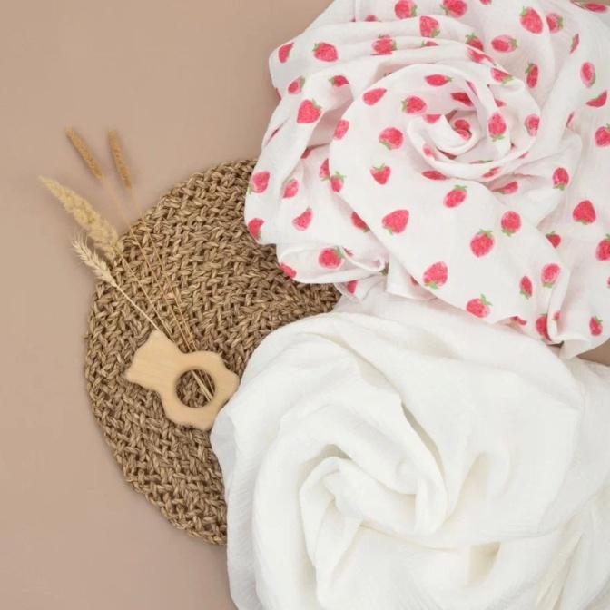 140 (Мс)-6 Пеленка "Муслин", 130х90см, 2шт/уп. молочный