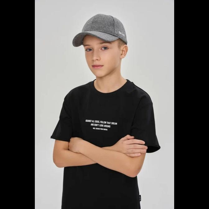 1033-24-25 Футболка из плотного трикотажа (цв.черный)