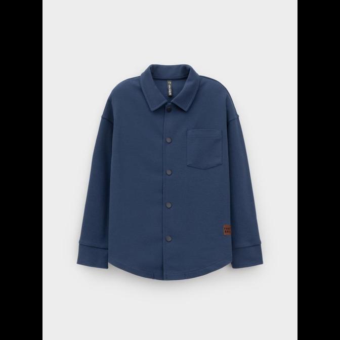 КР 302794/синий космос к616 рубашка для мальчика