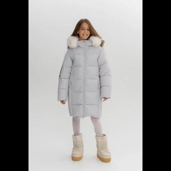 ПАЛЬТО САЙВАНИ ОБЛАЧНЫЙ СЕРЫЙ НАТ. ОПУШКА