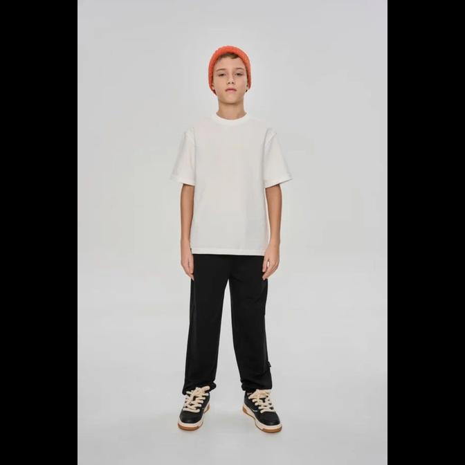 1036-16-25 Футболка с принтом на спине (цв. молочный)