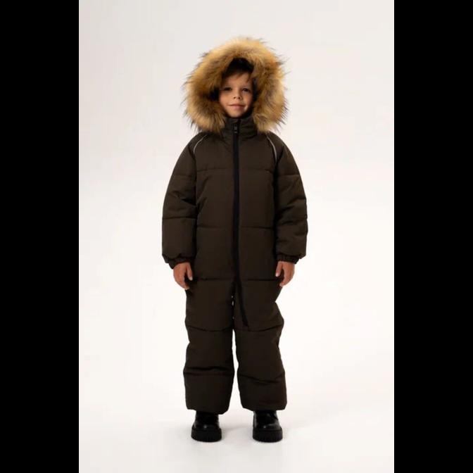 КОМБИНЕЗОН МАЛИ ШОКОЛАДНАЯ ОЛИВА НАТ. ОПУШКА