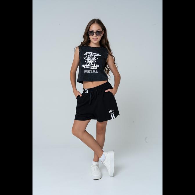 XS261706 Майка XS черный для девочки