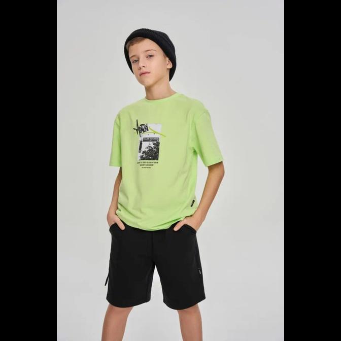 1037-24-25 Шорты из тонкого футера (цв.черный)