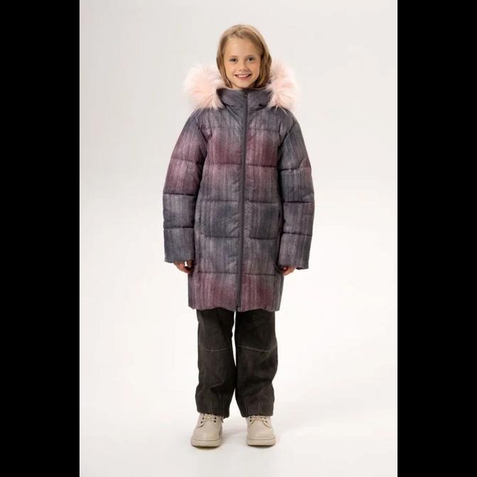 ПАЛЬТО САЙВАНИ ПРИНТ ВЕЛЬВЕТ НАТ. ОПУШКА