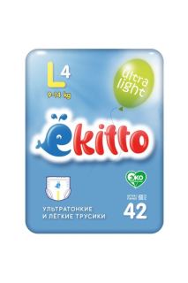 Трусики Ekitto Ultra Light L(9-14 кг) 42 шт