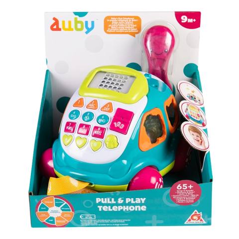 Развивающая игрушка сортер-каталка Телефон, свет и звук. TM Auby